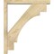 Ekena Millwork Merced Block Rough Sawn Bracket w/ Offset Brace, Douglas Fir, 4"W x 26"D x 30"H BKT0402X26X30MRC05RDF - alternate 3